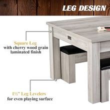 Barrington Billiards Monteray 7’ Drop Pocket Pool Table 3-in-1 Dining Top Table Tennis Gray/Black