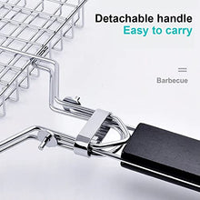 Stainless Steel Round BBQ Grill Mesh Home Roast Bacon Grill Tool Iron Barbecue Accessories Non-Stick BBQ (Color : D, Size : Round)