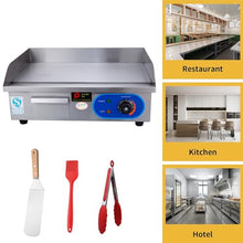 21" Commercial Electric Griddle, Electric Flat Top Grill, 3000W Countertop Griddle with Shovels And Brushes for Restaurant