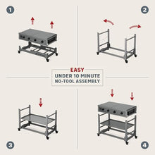 Tytus Fresno 4-Burner Flat Top Propane Griddle Grill, 48K Total BTUs