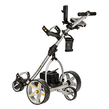 BAT-CADDY ELECTRIC GOLF CADDY X3R Sealed Lead 18-Hole Battery Powered Golf Push Cart Titanium Silver