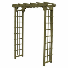 Keystone Amish Co. Dover Pressure Treated Pine Arbor, 4-Foot, Linden Leaf Stain