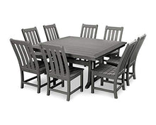 Polywood Vineyard 9-Piece Dining Set Slate Grey