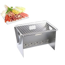 Folding Bbq Grill Portable Split Design Outdoor Camping Picnic Tool Easy Washable Food Barbecue