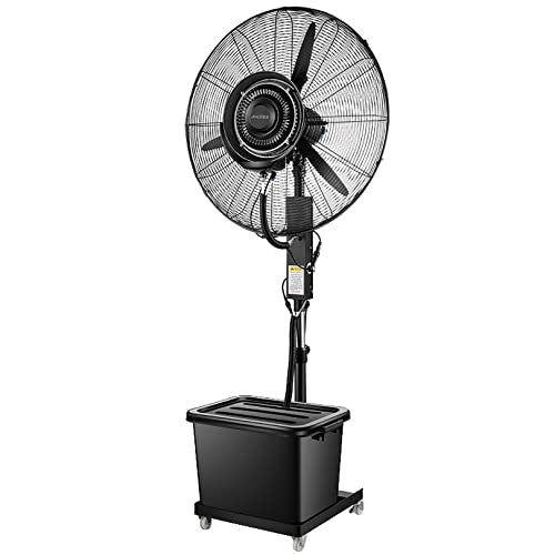 KUYBTU Misting Fans for Outside, Height Adjustable Waterproof Spray Cooling Fan, Outdoor Patio, Outside Restaurant, Garage, Gym Fan Misters for Cooling-81cm/31.9in
