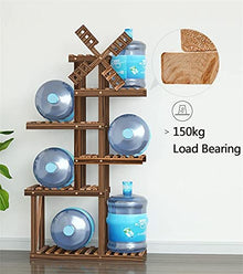 ZHOUYANB Plant Standplant Shelf Vintage Wooden Stand Balcony Flower Pot Ladder Outdoor Garden Planter Indoor Plants Pots Home Storage Decor Rack