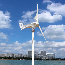 Marsrock 600W 24V AC Small Wind Turbine Generator Windmill with LED Indicator MPPT Controller for Wind Solar Hybrid System 2m/s Low Start Wind Speed 3 Blades(3S4-600H-24W-D)