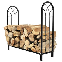 DJVHSRI Heavy Duty Firewood Rack Log Storage Holder – Indoor/Outdoor Fireplace, Fire Pit, Stove,Metal,M 47.2 x 13.8 x 44.1 inch