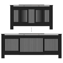 MDF Radiator Cover Black 80.7 in