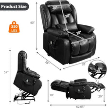 HTERWQEA Dual Motor Power Lift Recliner with Heat & Massage