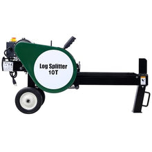 HMKJHL Double Flywheel Electric Log Splitter Log Splitter Electric Portable 10 Ton hotizontal 2HP 16A Electric firewood Splitting Machine,Send Goods from Local Warehouse,Fast delivery