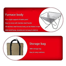 Barbecue Charcoal Grill Barbecue Fire Pit with Storage Bag, Height Adjustable Barbecue Shelf, Charcoal Grill for Outdoor Cooking Camping Beach Picnic Backyard Small Folding