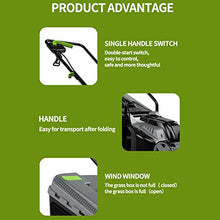 13-Inch Electric Lawn Mower Corded Electric Walk-Behind Push Mower Portable Outdoor Corded Electric Lawn Mower 32cm Cutting Width