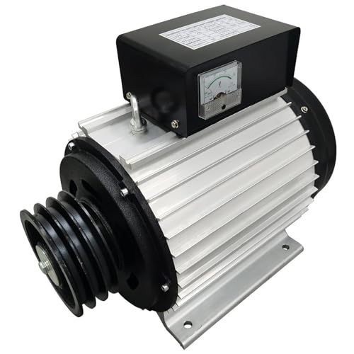 15KW 220V Single-phase Permanent Magnet Generator,50/60Hz Pure Copper Coil Brushless Rare Earth Permanent Magnet Variable Frequency Generator, Portable Home Use(50Hz)