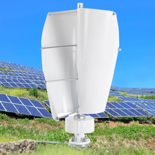 12V,5000W Vertical 2 Blade Spiral Wind Turbine Generator 12V 24V 48V Free Energy Wind Power Windmill No Noise Solar Wind Power Wind Generator Kit for Marine, Boat, Farm