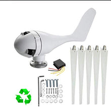12/24/48V 2600W AC Permanent Wind Turbine Generator 5-Blades Household Power Generator W/Controller for Solar Streetlight 48v (12v)