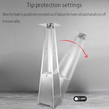 JSLJJBD Outdoor Propane Heater with Wheels, Patio Heater,Rapid Heating, Stepless Temperature Control, Easy to Move, Suitable for Indoor and Outdoor Use 227x50x50cm Stainlesssteel
