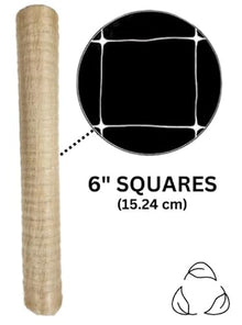 Common Culture Bio Trellis Netting Bulk Roll | 4 ft x 3,280 ft with 6-Inch Squares | Heavy-Duty Plant Support for Gardening, Climbing Plants, and Hydroponics | UV Resistant, Durable, Easy to Install