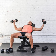 Lifeline HEX Rubber Dumbbell Set Black/Chrome