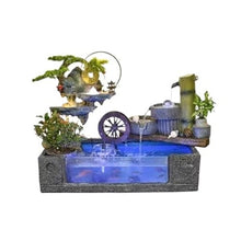 GLigeT Outdoor Water Fountain Chinese Water Fountain, Circulating Water Courtyard Rockery Decoration, Balcony Garden Fish Pond Landscaping Outdoor Fountain (Color : B)