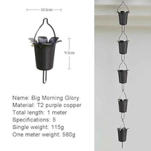 OGMOYT Aluminum Alloy Rain Chain - Stylish Gutter Replacement with Open Flow Design, Easy Installation, Custom Lengths Available for Garden and Terrace