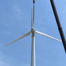 NINILADY 10000W 220v 380v Horizontal AXIS Wind Turbine 10KW Permanent Magnet Generator with On Grid Tie Inverter (380V Wind Turbine Only)