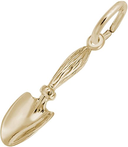 Rembrandt Gardening Shovel Charm - Metal - 10K Yellow Gold