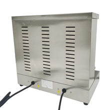 BREVELTION Electric 3 Burners Turkish Barbecue Machine Shawarma Maker Kebab Gyro Grill Stainless Steel Vertical Rotating Oven with Meat Catch Pan and Adjustable Tempereture