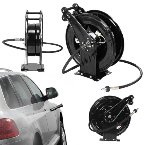 Generic Pressure Washer Hose Reel Retractable Heavy Duty