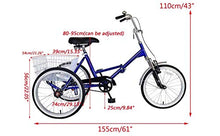 Mantis Tri-Rad Adult Folding Tricycle Silver 20 Inch Wheels