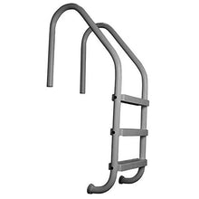 3 Step Inground Pool Ladder and Rail Anchor Socket Cover, Grey