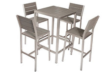 Pangea Home BETTY 5 Piece Bar Set Grey