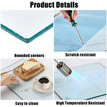 Tempered Glass Table Top, Glass Table Top, Thick Tempered Glass Table Top, Tempered Glass Table Top, Flat Tempered Glass Table Top, Glass Dining Table, with Flat Polished Edge ( Size : 100x60cm )