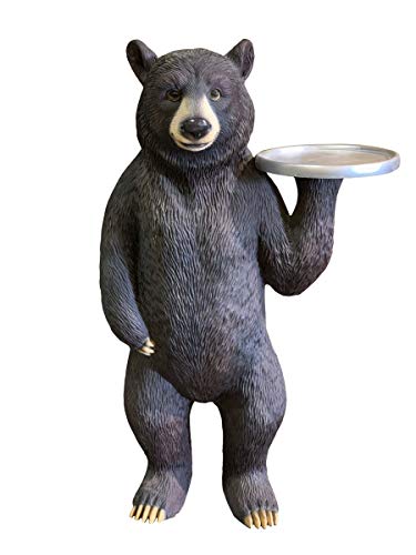 AFD Home 12015781 3.5 ft. Standing Bear with Tray Sculpture