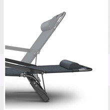 Deck Chair, Sun Lounger Premium Padded Zero Gravity Chair - Heavy Duty Outdoor Foldable & Reclining Sun Lounger with Head Pillow - Steel Frame for Patio, Conservatory or Deck Chair (B)