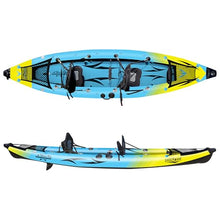 Waimea Bay Rigid Inflatables Shockwave 2 Seater Inflatable Fishing Kayak Multicolor