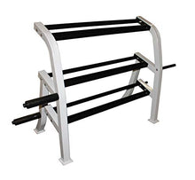 Ader Sporting Goods Rubber Dumbbells Set with Rack and Mat Black/White