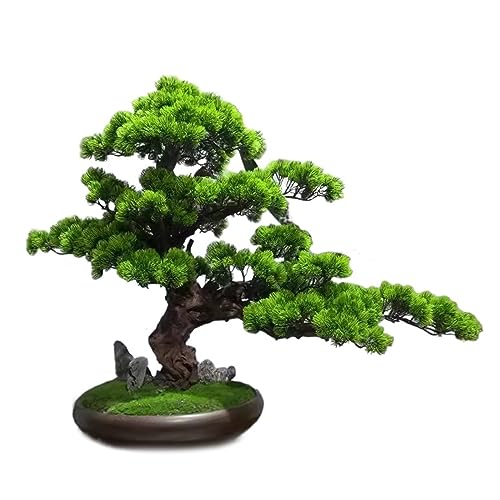 AOKLEY Artificial Bonsai Large Simulated Welcoming Pine Bonsai Decoration Pine Bonsai Living Room Indoor Artificial Bonsai Decoration for Home Office