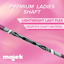 Majek Pink Petite Senior Ladies Golf Hybrids Irons Set
