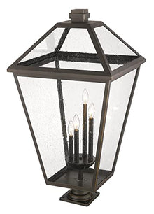 Z-Lite Talbot Outdoor Post 4-Light 240 Watts Oil Rubbed Bronze