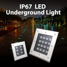 4PCS Ground Landscape Lights - Outdoor LED Buried Lights - IP67 Waterproof Stainless Steel Material Square Buried Light, Recessed Lighting, Garden Lighting, Path Lighting ( Color : Warm White Light ,