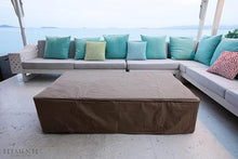 Elementi Metropolis Gas Fire Pit Cast Concrete Fire Table, Outdoor Fire Pit Electronic Ignition | Canvas Cover, Lava Rock Included | Free AMS Wind Guard | Light Gray (Natural Gas)