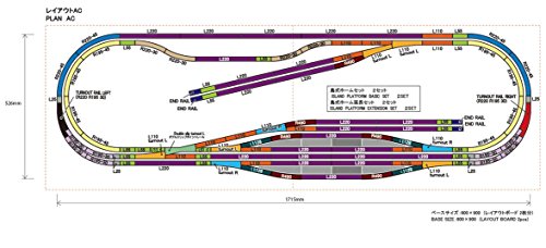 Rokuhan Layout Plan AC Complete Track Set 67.5" x 20.7