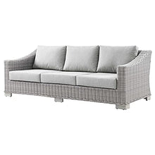 Lounge Sectional Sofa Chair Set, Rattan, Wicker, Grey Gray, Modern, Outdoor Patio Balcony Bistro