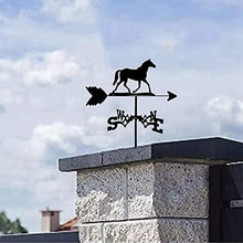Weather Vane Sailboat Witch Lamb Stainless Steel Direction Indicator Weathercock Weathervane Outdoor Sheds Iron Yard for Garden Patio Yard Ornament Sailboat (Witch Normal) (Horse normal)