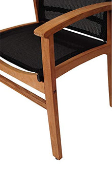 International Home Miami Amazonia Teak 11 Piece Extendable Patio Dining Set Black