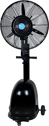 GAZOGJ Heavy-Duty Fan Powerful Oscillating Cooling Fan Noiseless/Industrial Humidifying Misting Fan/Fit for Workshop, Warehouse