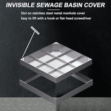 WXPWAMZ Highgth Stainless Steel F Inspect Cover 2.6 Ton Load Capaci Metal Access Plate for Par Roads Patios (27.5" x 27")