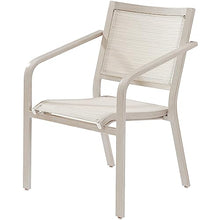 Hanover Morrison 7-Piece Outdoor Dining Set with 6 Sling Chairs and Square Table White/Multi