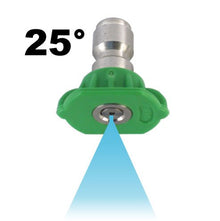 400 Pack of Erie Tools 4.0 Stainless Steel Orifice 25 Degree 1/4in. Quick Connect 4000 PSI High Pressure Washer Spray Nozzle Tips